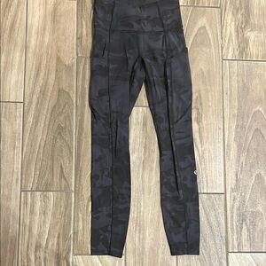 lululemon athletica Black Camo Leggings